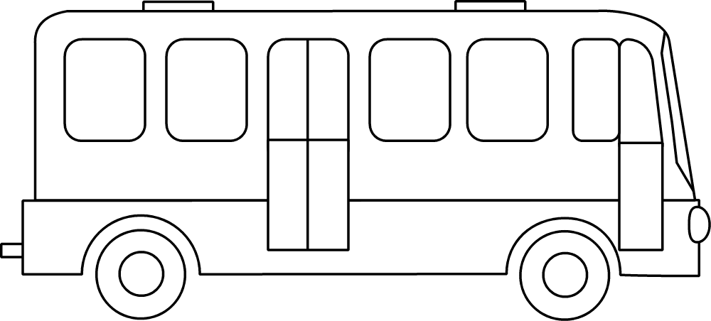 Malvorlage: Bus / Reisebus (Transport) #135335 - Kostenlose Malvorlagen zum Ausdrucken