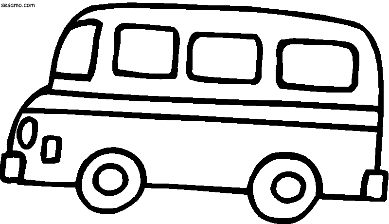Malvorlage: Bus / Reisebus (Transport) #135336 - Kostenlose Malvorlagen zum Ausdrucken