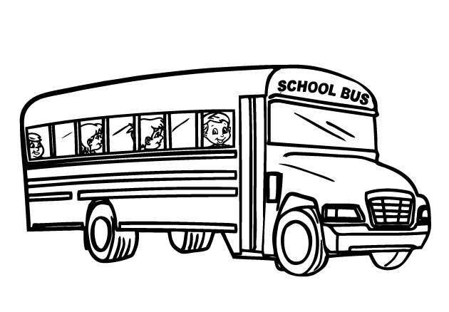 Malvorlage: Bus / Reisebus (Transport) #135339 - Kostenlose Malvorlagen zum Ausdrucken