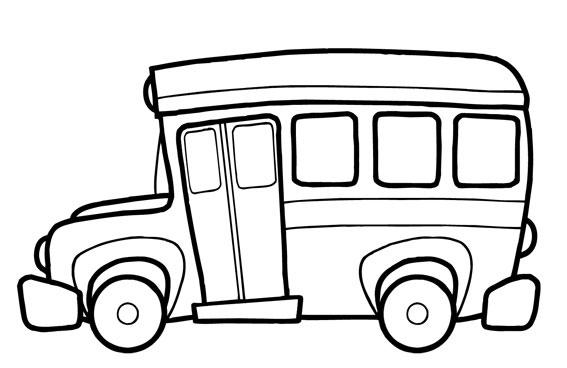 Malvorlage: Bus / Reisebus (Transport) #135353 - Kostenlose Malvorlagen zum Ausdrucken