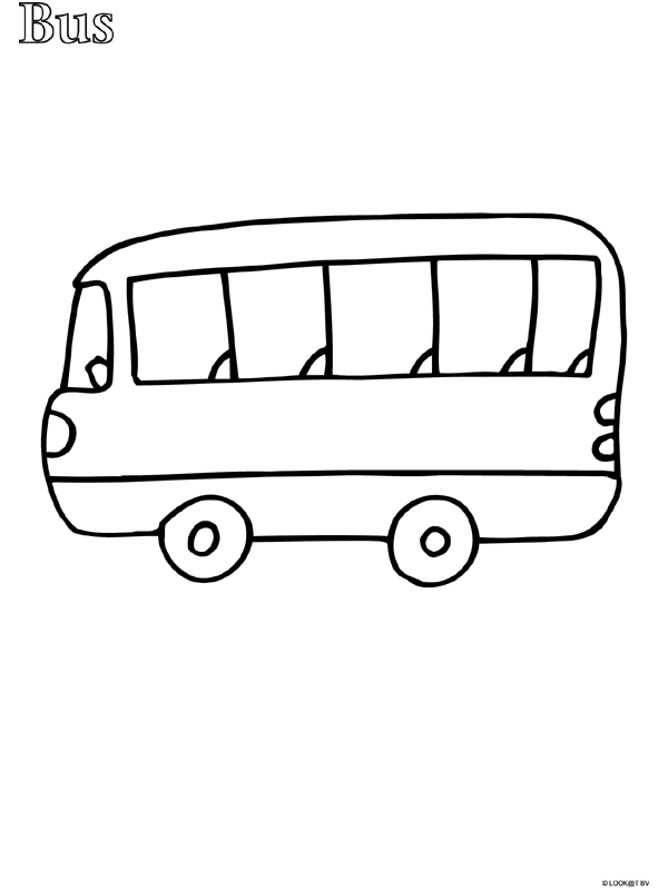 Malvorlage: Bus / Reisebus (Transport) #135368 - Kostenlose Malvorlagen zum Ausdrucken