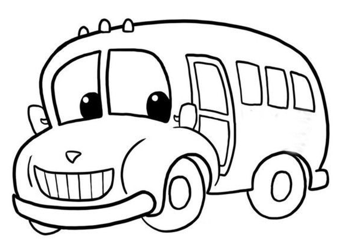 Malvorlage: Bus / Reisebus (Transport) #135444 - Kostenlose Malvorlagen zum Ausdrucken
