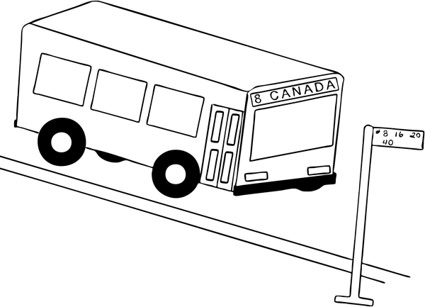 Malvorlage: Bus / Reisebus (Transport) #135447 - Kostenlose Malvorlagen zum Ausdrucken