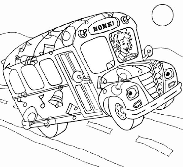 Malvorlage: Bus / Reisebus (Transport) #135490 - Kostenlose Malvorlagen zum Ausdrucken
