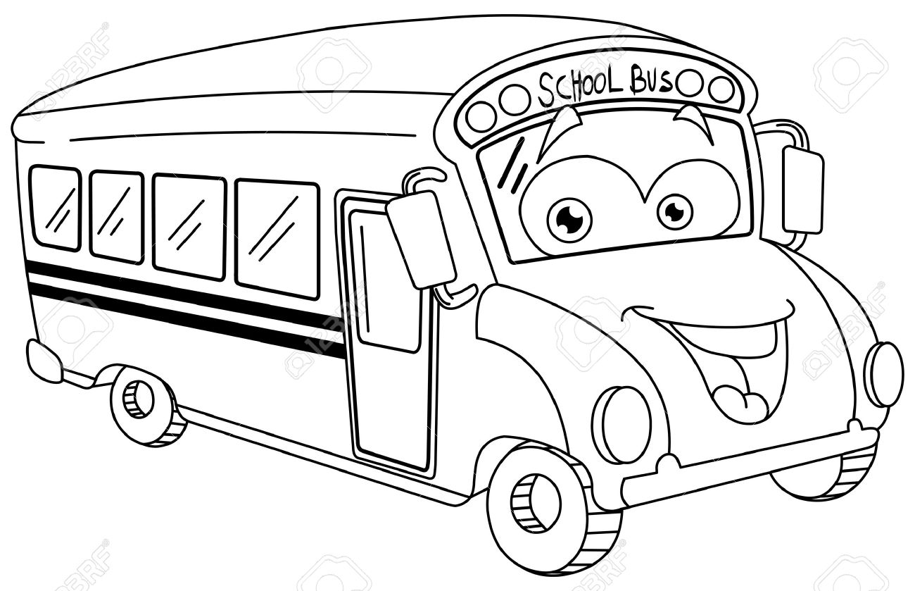 Malvorlage: Bus / Reisebus (Transport) #135499 - Kostenlose Malvorlagen zum Ausdrucken