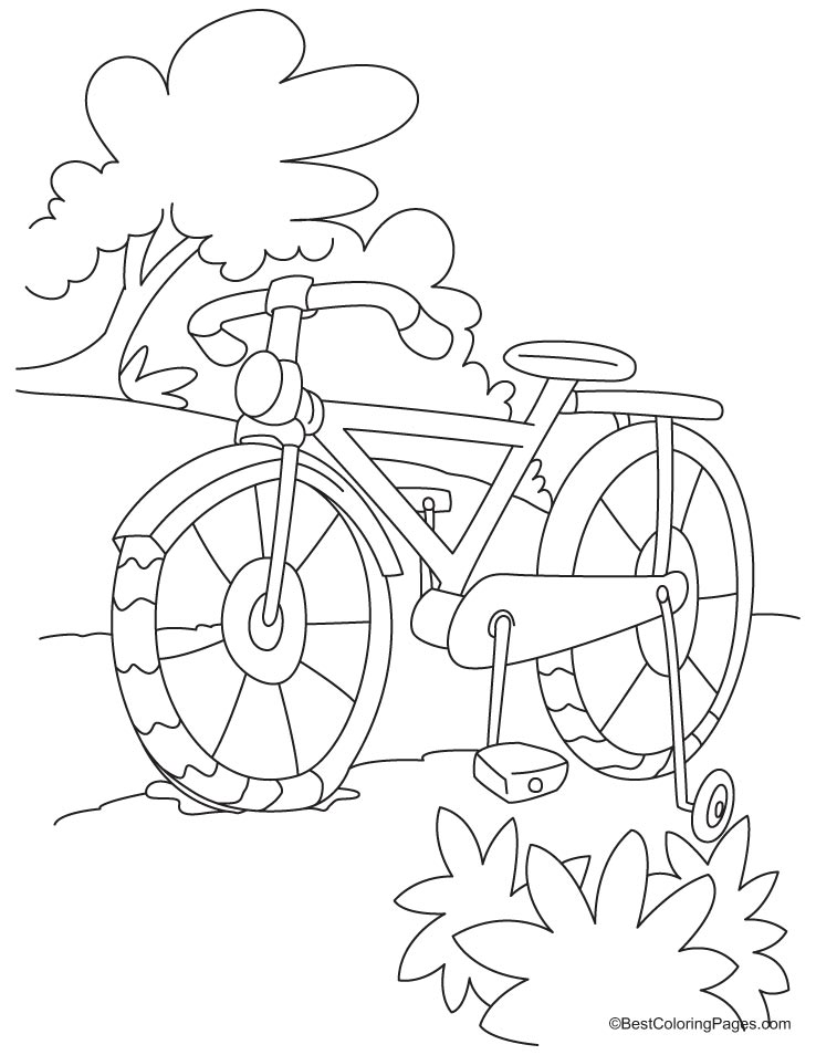 Malvorlage: Fahrrad (Transport) #136940 - Kostenlose Malvorlagen zum Ausdrucken