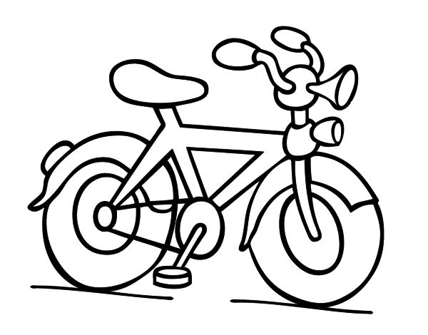 Malvorlage: Fahrrad (Transport) #136947 - Kostenlose Malvorlagen zum Ausdrucken