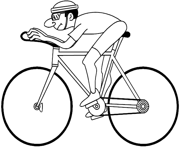 Malvorlage: Fahrrad (Transport) #136948 - Kostenlose Malvorlagen zum Ausdrucken