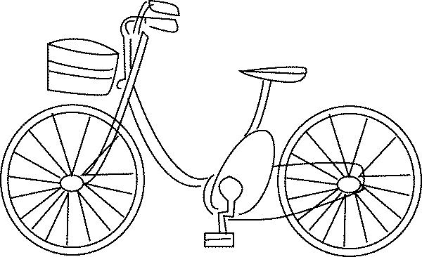 Malvorlage: Fahrrad (Transport) #136954 - Kostenlose Malvorlagen zum Ausdrucken