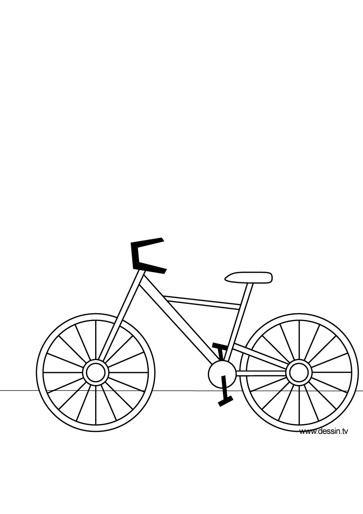 Malvorlage: Fahrrad (Transport) #136956 - Kostenlose Malvorlagen zum Ausdrucken