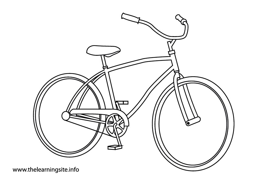 Malvorlage: Fahrrad (Transport) #136968 - Kostenlose Malvorlagen zum Ausdrucken