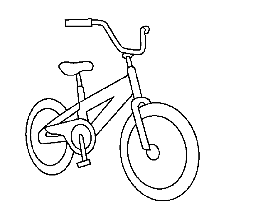 Malvorlage: Fahrrad (Transport) #136970 - Kostenlose Malvorlagen zum Ausdrucken