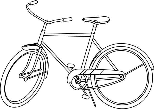 Malvorlage: Fahrrad (Transport) #136976 - Kostenlose Malvorlagen zum Ausdrucken
