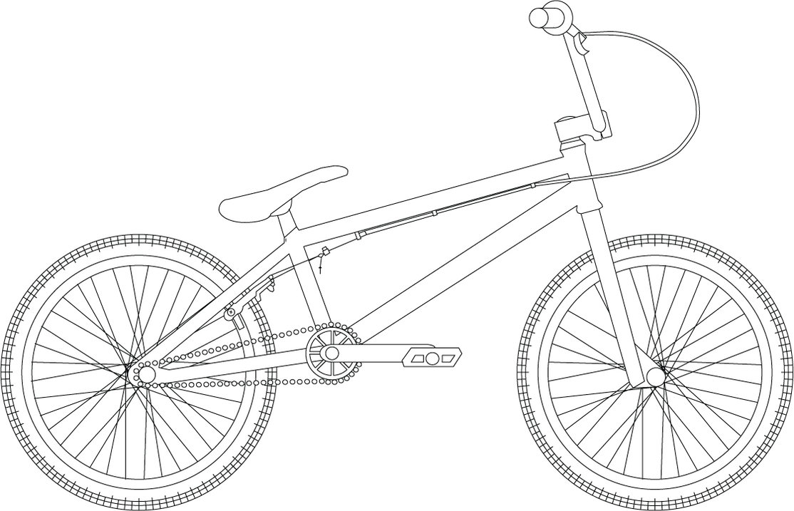 Malvorlage: Fahrrad (Transport) #136992 - Kostenlose Malvorlagen zum Ausdrucken