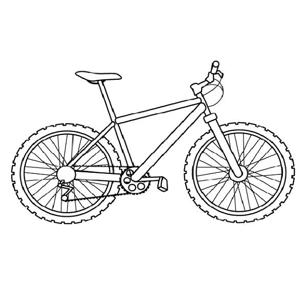 Malvorlage: Fahrrad (Transport) #137003 - Kostenlose Malvorlagen zum Ausdrucken