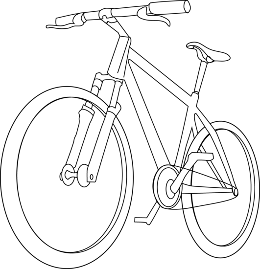 Malvorlage: Fahrrad (Transport) #137006 - Kostenlose Malvorlagen zum Ausdrucken
