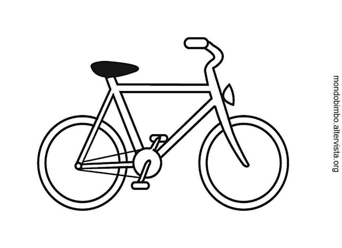 Malvorlage: Fahrrad (Transport) #137045 - Kostenlose Malvorlagen zum Ausdrucken