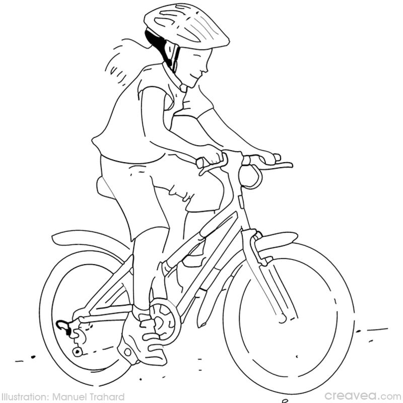 Malvorlage: Fahrrad (Transport) #137096 - Kostenlose Malvorlagen zum Ausdrucken