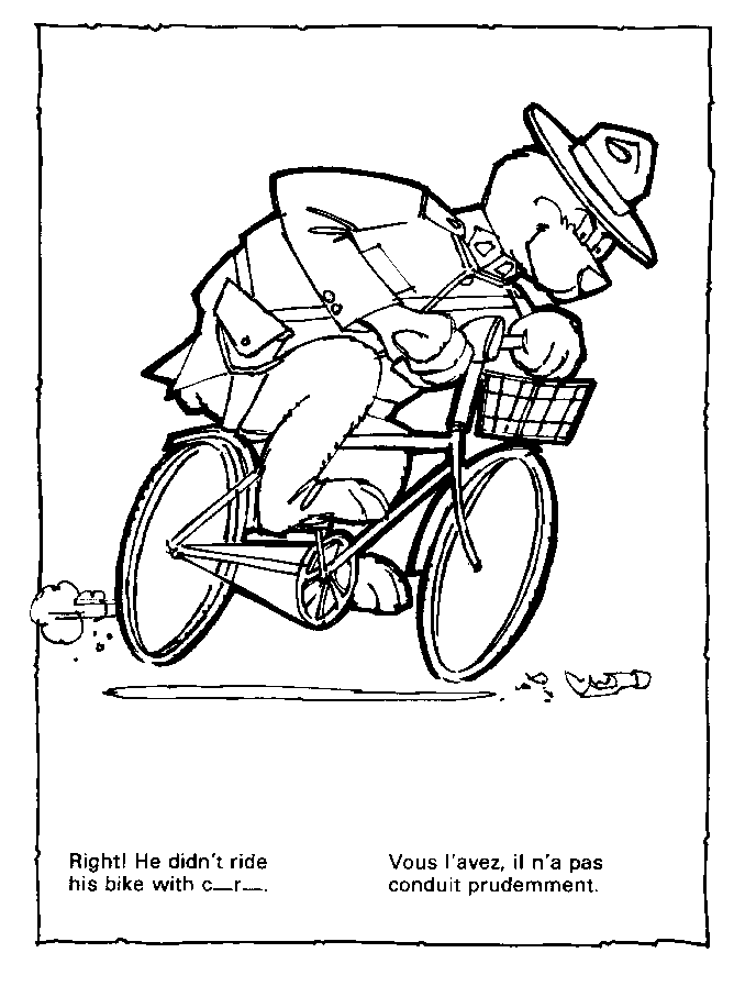 Malvorlage: Fahrrad (Transport) #137147 - Kostenlose Malvorlagen zum Ausdrucken