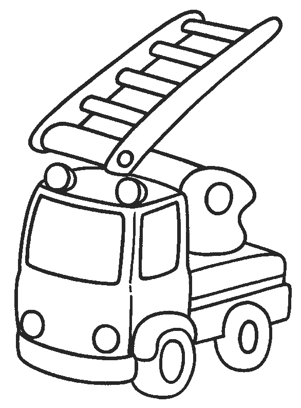 Malvorlage: Feuerwehrauto (Transport) #135779 - Kostenlose Malvorlagen zum Ausdrucken