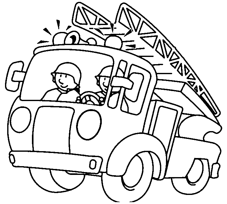 Malvorlage: Feuerwehrauto (Transport) #135786 - Kostenlose Malvorlagen zum Ausdrucken