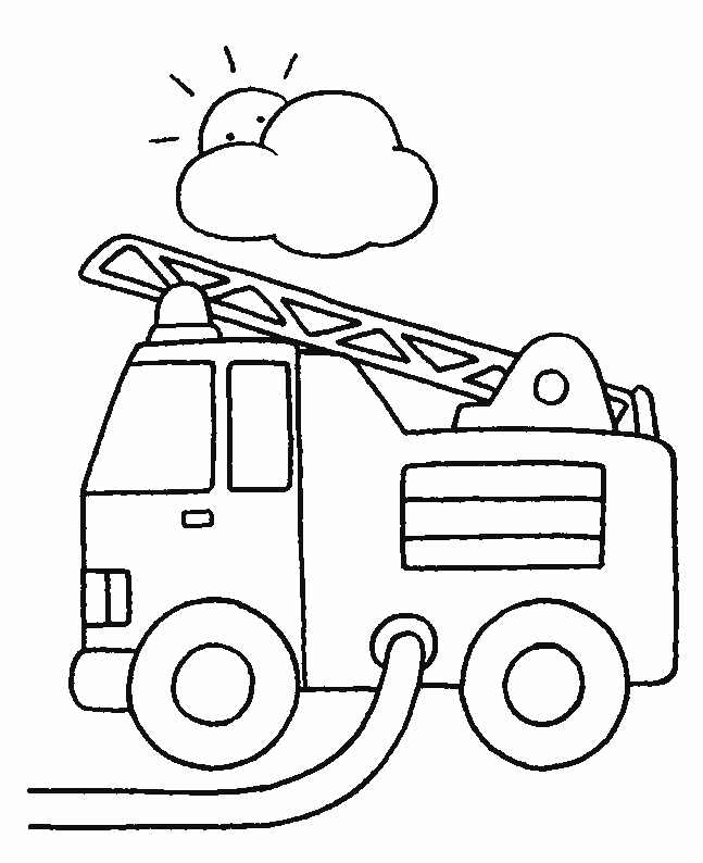 Malvorlage: Feuerwehrauto (Transport) #135790 - Kostenlose Malvorlagen zum Ausdrucken