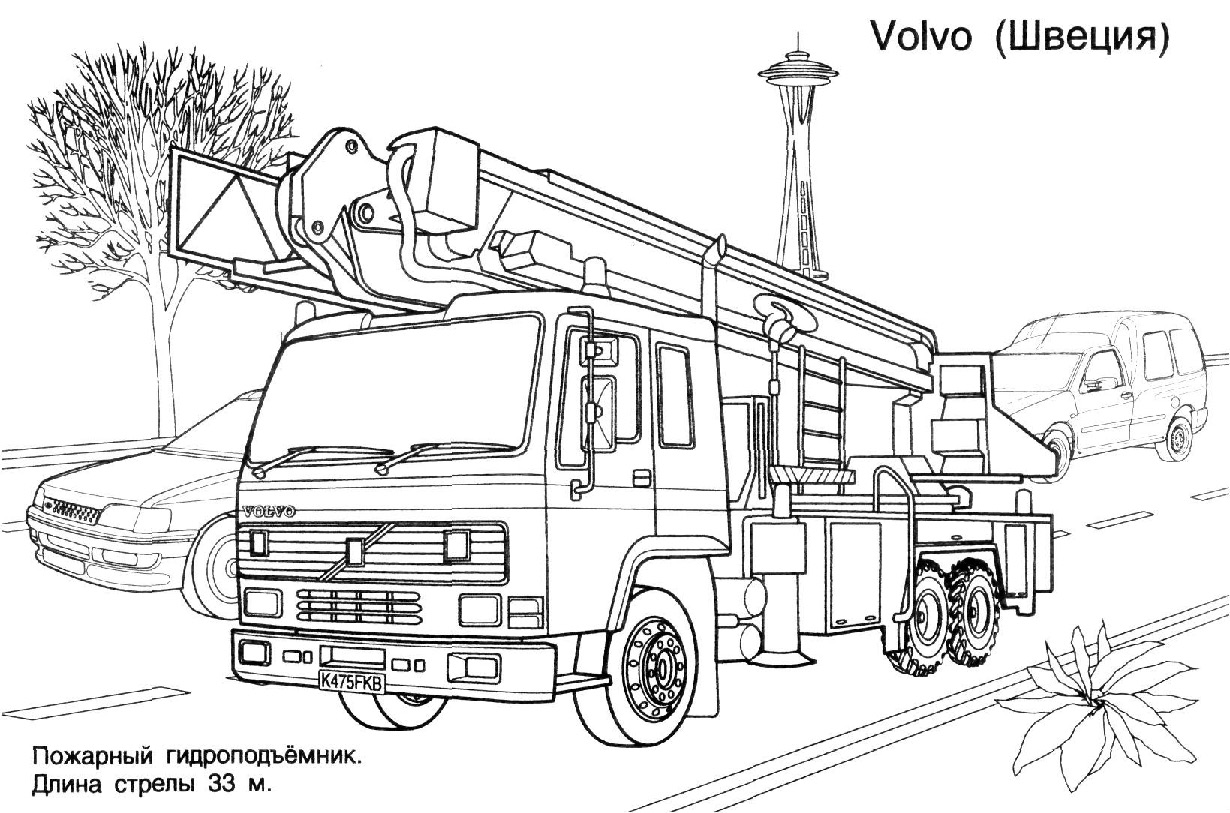 Malvorlage: Feuerwehrauto (Transport) #135804 - Kostenlose Malvorlagen zum Ausdrucken
