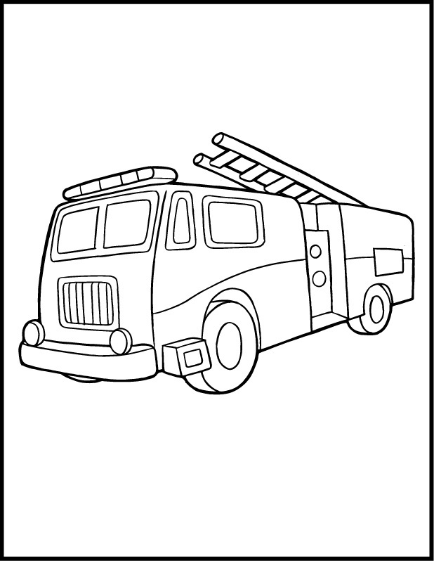 Malvorlage: Feuerwehrauto (Transport) #135807 - Kostenlose Malvorlagen zum Ausdrucken