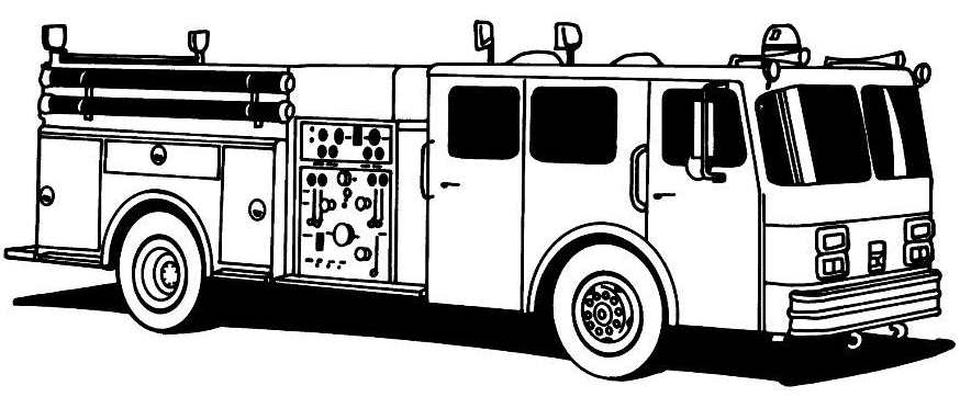 Malvorlage: Feuerwehrauto (Transport) #135815 - Kostenlose Malvorlagen zum Ausdrucken