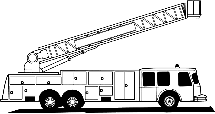 Malvorlage: Feuerwehrauto (Transport) #135852 - Kostenlose Malvorlagen zum Ausdrucken