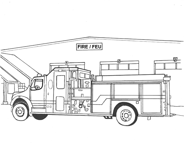 Malvorlage: Feuerwehrauto (Transport) #135871 - Kostenlose Malvorlagen zum Ausdrucken