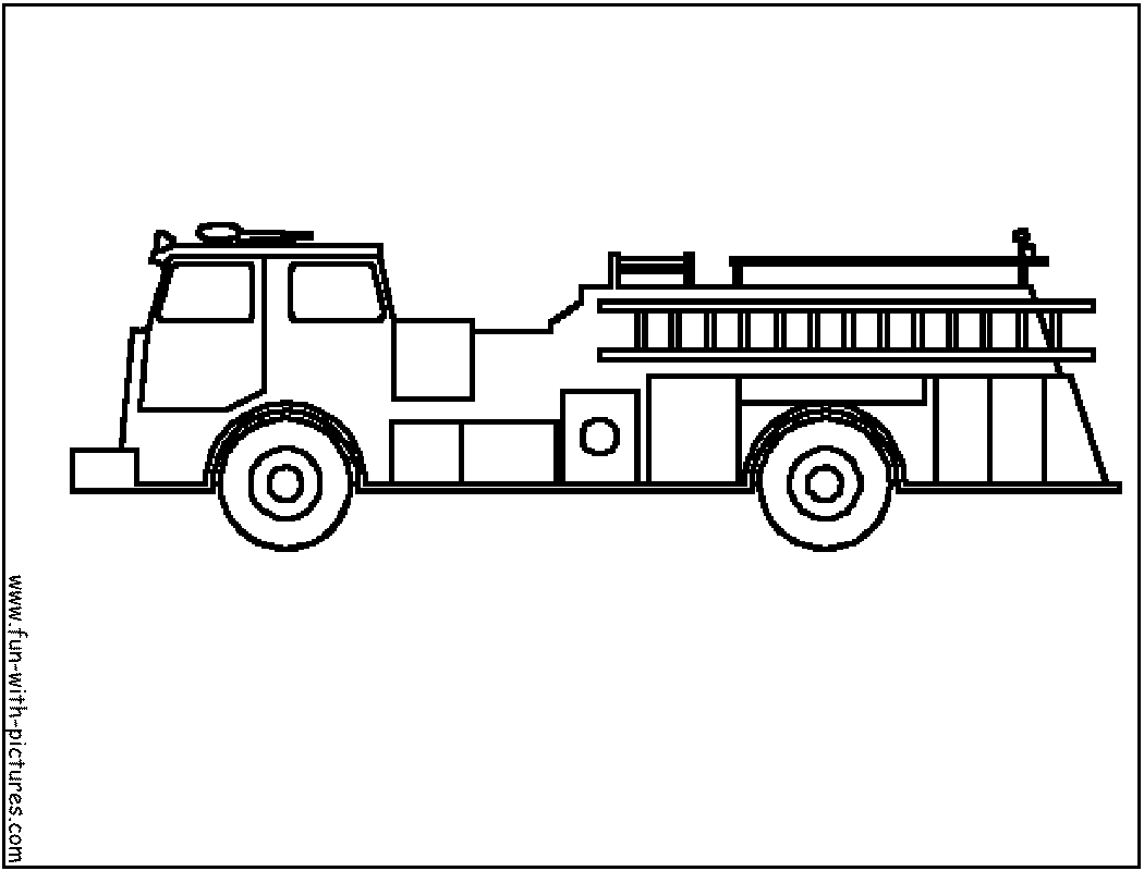 Malvorlage: Feuerwehrauto (Transport) #135886 - Kostenlose Malvorlagen zum Ausdrucken