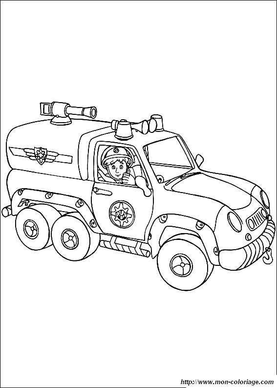 Malvorlage: Feuerwehrauto (Transport) #135974 - Kostenlose Malvorlagen zum Ausdrucken
