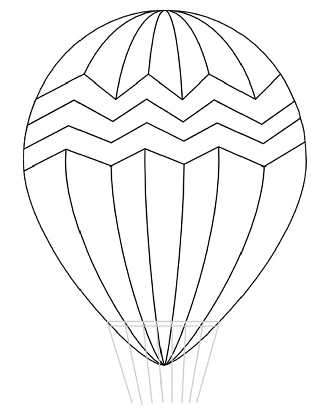 Malvorlage: Heißluftballon (Transport) #134584 - Kostenlose Malvorlagen zum Ausdrucken