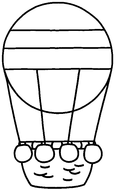 Malvorlage: Heißluftballon (Transport) #134585 - Kostenlose Malvorlagen zum Ausdrucken