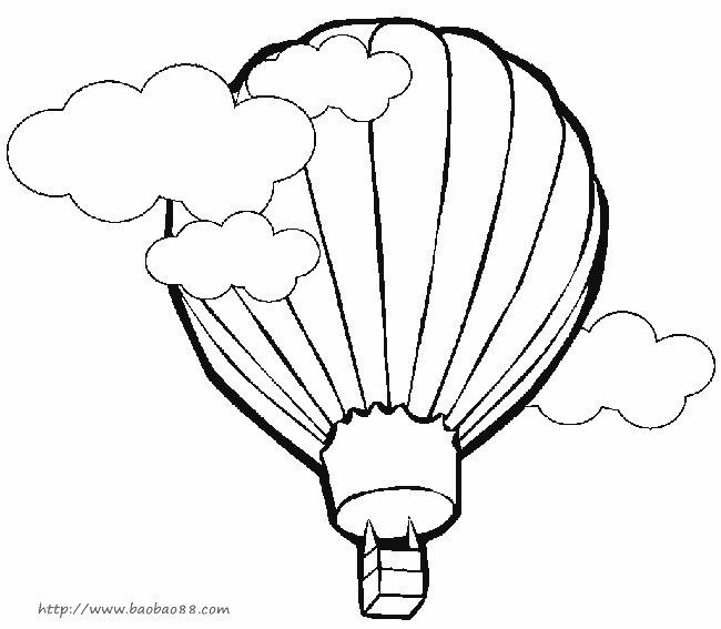 Malvorlage: Heißluftballon (Transport) #134588 - Kostenlose Malvorlagen zum Ausdrucken