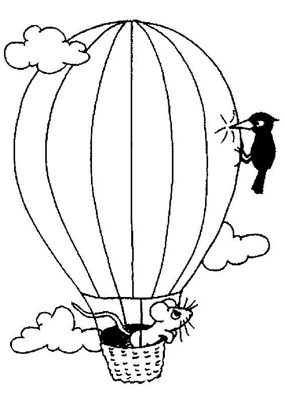 Malvorlage: Heißluftballon (Transport) #134591 - Kostenlose Malvorlagen zum Ausdrucken