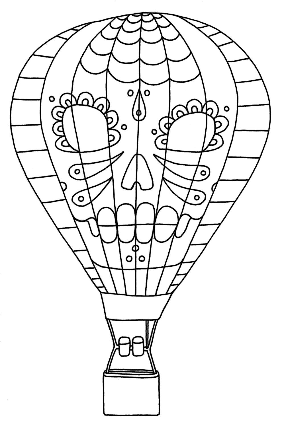 Malvorlage: Heißluftballon (Transport) #134600 - Kostenlose Malvorlagen zum Ausdrucken