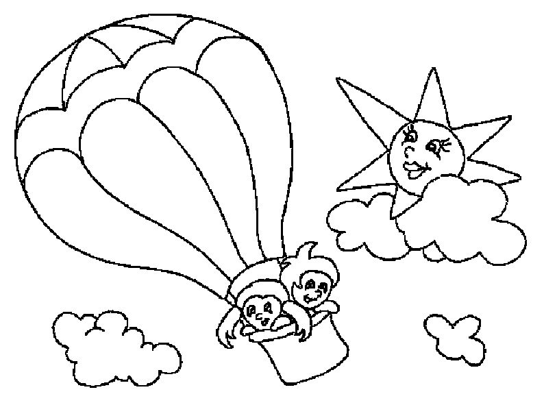 Malvorlage: Heißluftballon (Transport) #134601 - Kostenlose Malvorlagen zum Ausdrucken