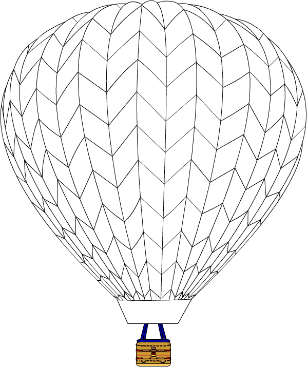 Malvorlage: Heißluftballon (Transport) #134602 - Kostenlose Malvorlagen zum Ausdrucken