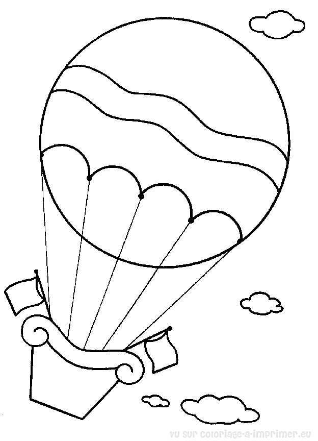 Malvorlage: Heißluftballon (Transport) #134606 - Kostenlose Malvorlagen zum Ausdrucken