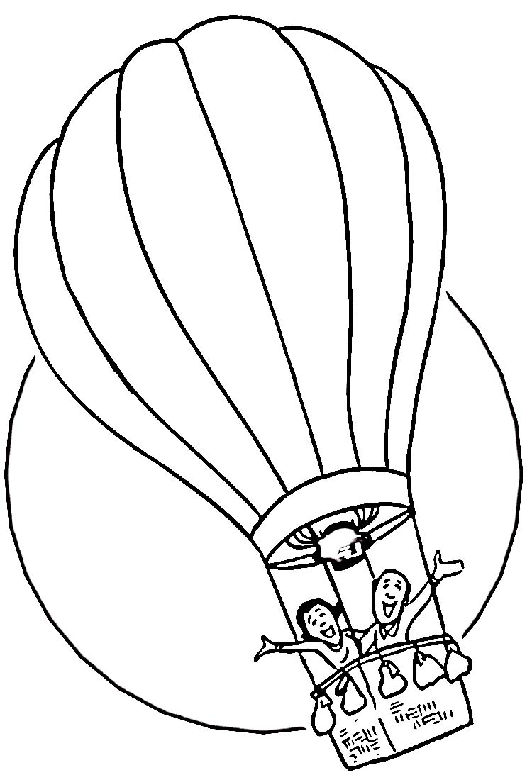 Malvorlage: Heißluftballon (Transport) #134613 - Kostenlose Malvorlagen zum Ausdrucken