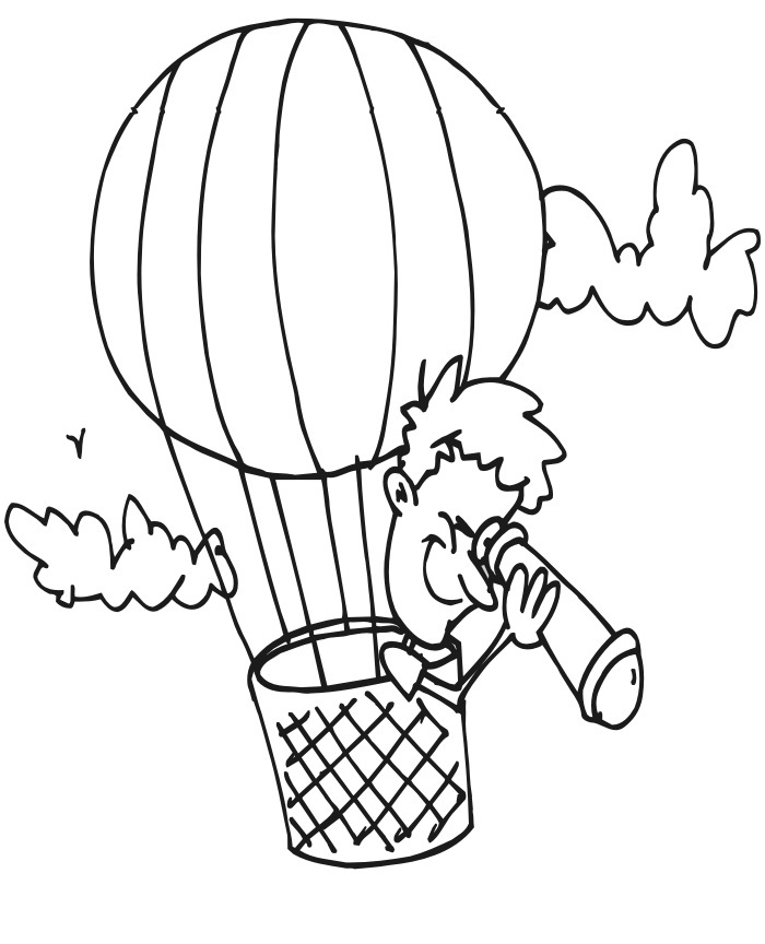 Malvorlage: Heißluftballon (Transport) #134622 - Kostenlose Malvorlagen zum Ausdrucken
