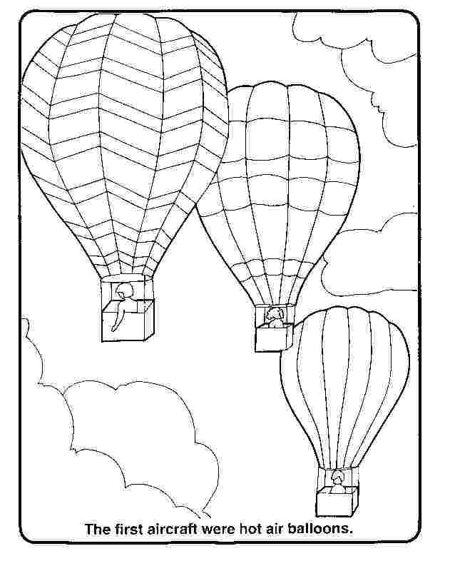 Malvorlage: Heißluftballon (Transport) #134633 - Kostenlose Malvorlagen zum Ausdrucken