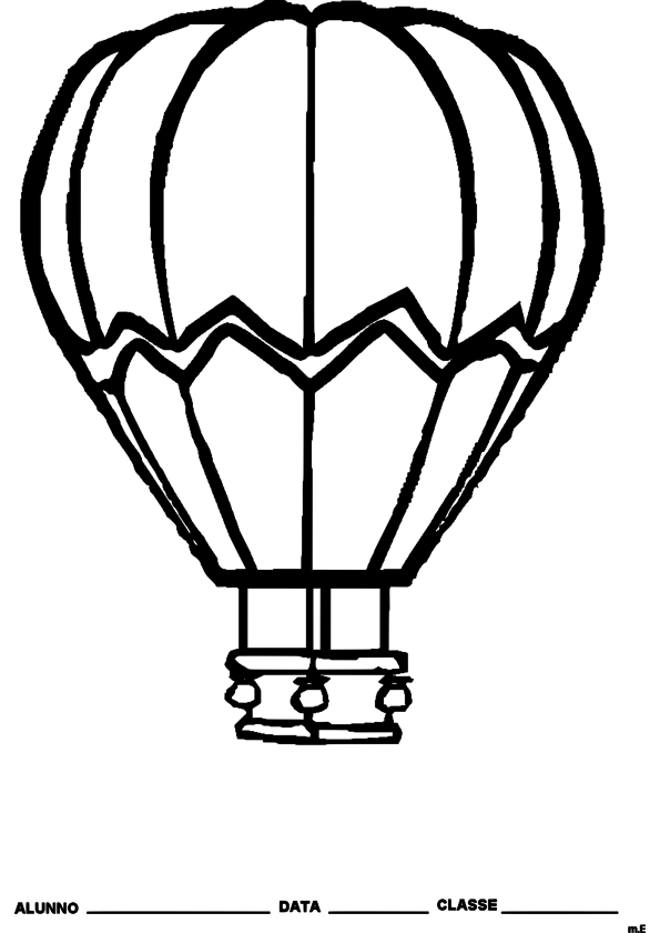 Malvorlage: Heißluftballon (Transport) #134637 - Kostenlose Malvorlagen zum Ausdrucken