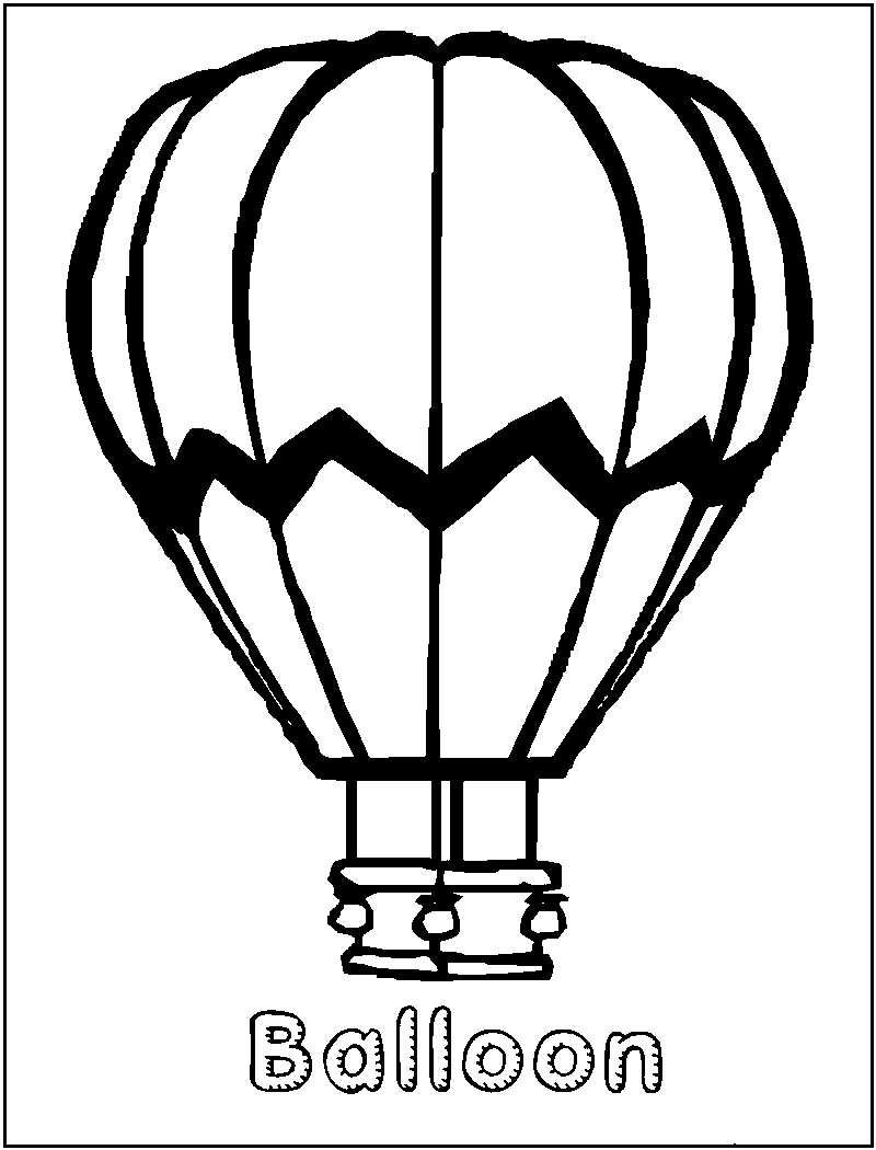 Malvorlage: Heißluftballon (Transport) #134644 - Kostenlose Malvorlagen zum Ausdrucken