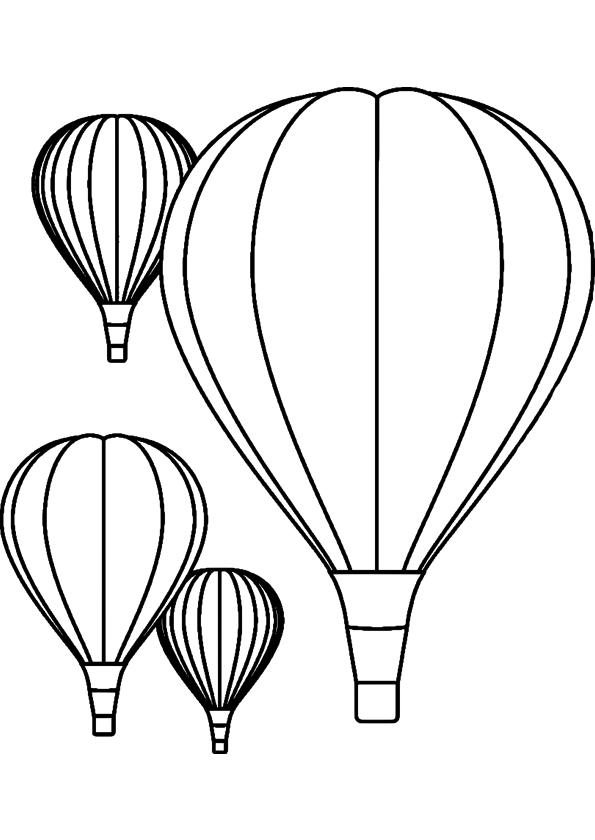 Malvorlage: Heißluftballon (Transport) #134645 - Kostenlose Malvorlagen zum Ausdrucken