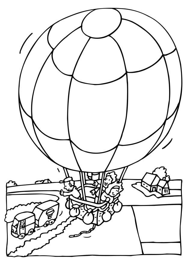 Malvorlage: Heißluftballon (Transport) #134658 - Kostenlose Malvorlagen zum Ausdrucken