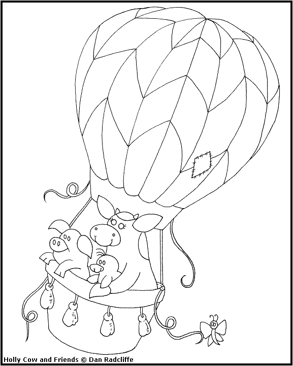 Malvorlage: Heißluftballon (Transport) #134660 - Kostenlose Malvorlagen zum Ausdrucken