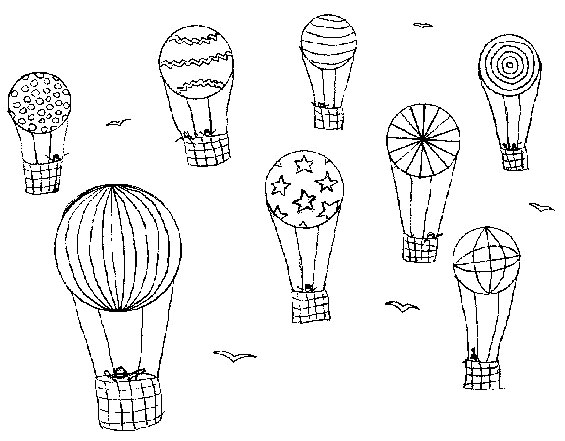 Malvorlage: Heißluftballon (Transport) #134667 - Kostenlose Malvorlagen zum Ausdrucken